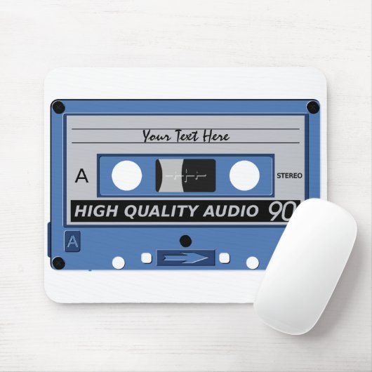 Cassettebandje aangepaste mousepad muismat (Met muis)