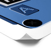 Cassettebandje aangepaste poster (Hoek)