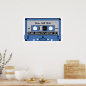Cassettebandje aangepaste poster (Keuken)