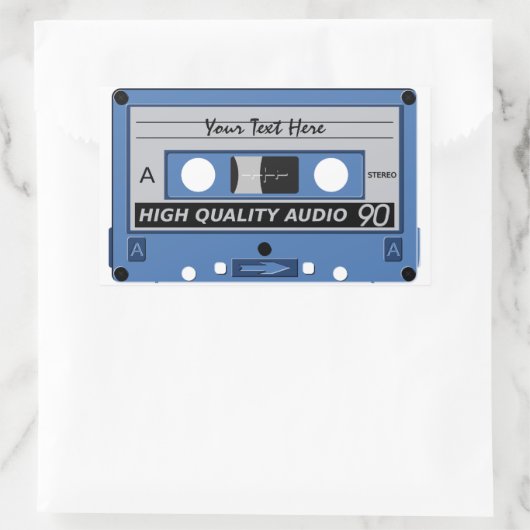 Cassettebandje aangepaste stickers (Tas)