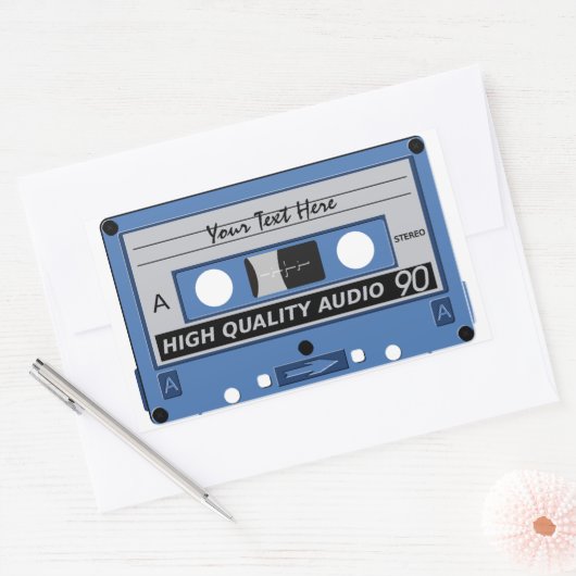 Cassettebandje aangepaste stickers (Envelop)