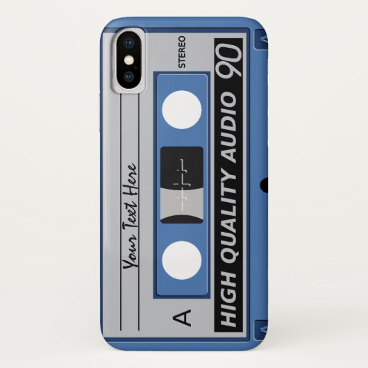 Cassettebandje aangepaste telefoonhoesjes Case-Mate iPhone case (Achterkant)