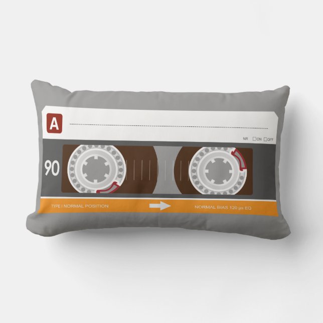 Cassettebandje American MoJo Lumbar Pillow Kussen (Voorkant)