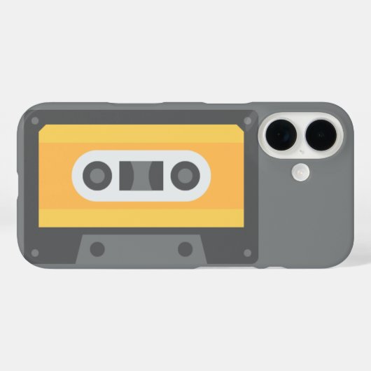 Cassettebandje-audiocassette Case-Mate iPhone Case (Achterkant (horizontaal))