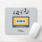 Cassettebandje-audiocassette gepersonaliseerd muismat (Met muis)