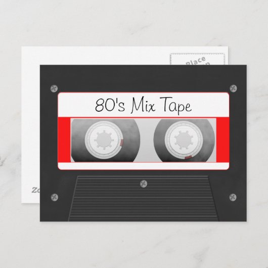 Cassettebandje Briefkaart (Voorkant / Achterkant)