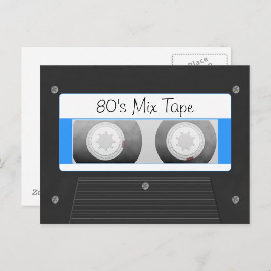 Cassettebandje Briefkaart (Voorkant / Achterkant)