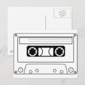 Cassettebandje Briefkaart (Voorkant / Achterkant)