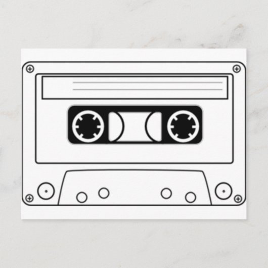 Cassettebandje Briefkaart (Voorkant)