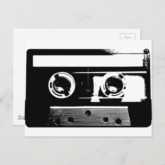 Cassettebandje Briefkaart (Voorkant / Achterkant)