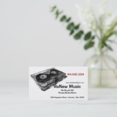 Cassettebandje Design 1 Music Visitekaartje (Staand voorkant)