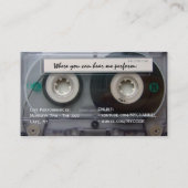 Cassettebandje DJ Visitekaartjes (Achterkant)