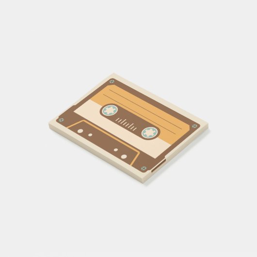 Cassettebandje geïllustreerde Post-it notities Post-it® Notes (Schuin)