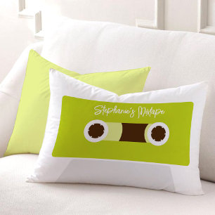 Cassettebandje Groen retro Kussen