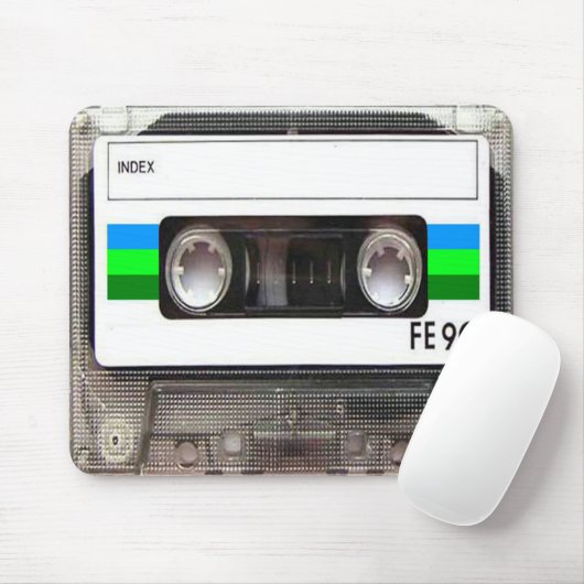 Cassettebandje Groene Muismat (Met muis)