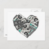 Cassettebandje hart gemengd briefkaart (Voorkant / Achterkant)