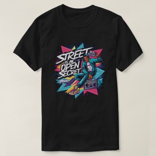  Cassettebandje Hip Hop Muziek 80s 90s Retro T-shirt (Design voorkant)