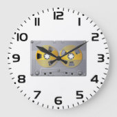 Cassettebandje Illustratie  muziekliefhebber Grote Klok (Voorkant)