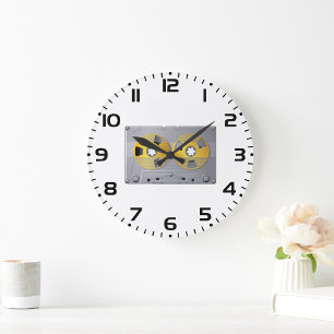 Cassettebandje Illustratie  muziekliefhebber Grote Klok