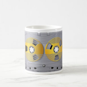 Cassettebandje Illustratie  muziekliefhebber Koffiemok