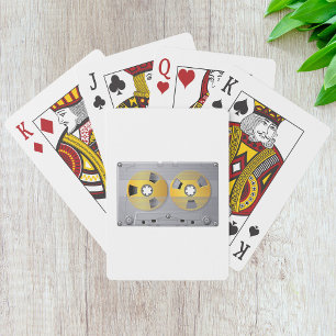 Cassettebandje Illustratie  muziekliefhebber Pokerkaarten