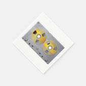 Cassettebandje Illustratie  muziekliefhebber Servetten (Hoek)