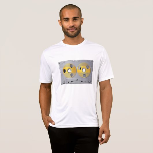 Cassettebandje Illustratie  muziekliefhebber T-shirt (Voorkant volledig)