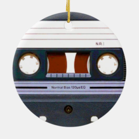 Cassettebandje Keramisch Ornament (Achterkant)