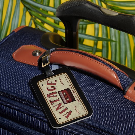  Cassettebandje Limited Edition Music Lover Bagagelabel (Voorkant Insitu 1)