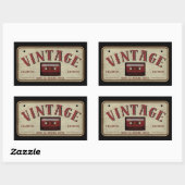  Cassettebandje Limited Edition Music Lover Rechthoekige Sticker (Vel)