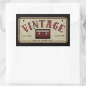  Cassettebandje Limited Edition Music Lover Rechthoekige Sticker (Tas)