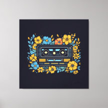 Cassettebandje met bloemen
