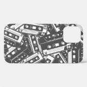 Cassettebandje: Monochroom Patroon Case-Mate iPhone Case (Achterkant (horizontaal))