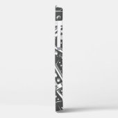 Cassettebandje: Monochroom Patroon Case-Mate iPhone Case (Achterkant / Links)