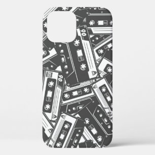 Cassettebandje: Monochroom Patroon Case-Mate iPhone Case