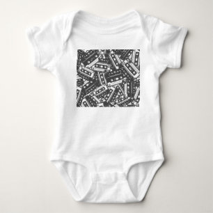 Cassettebandje: Monochroom Patroon Romper