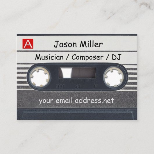 Cassettebandje Musicus Visitekaartje (Voorkant)