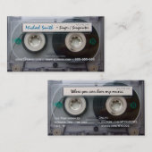 Cassettebandje Muzikaanse Visitekaartjes (Voorkant / Achterkant)