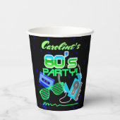 Cassettebandje Party Paper Cup Papieren Bekers (Achterkant)