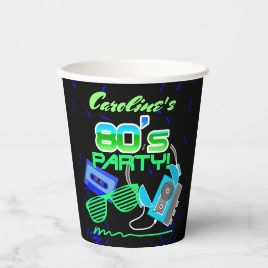 Cassettebandje Party Paper Cup Papieren Bekers (Voorkant)