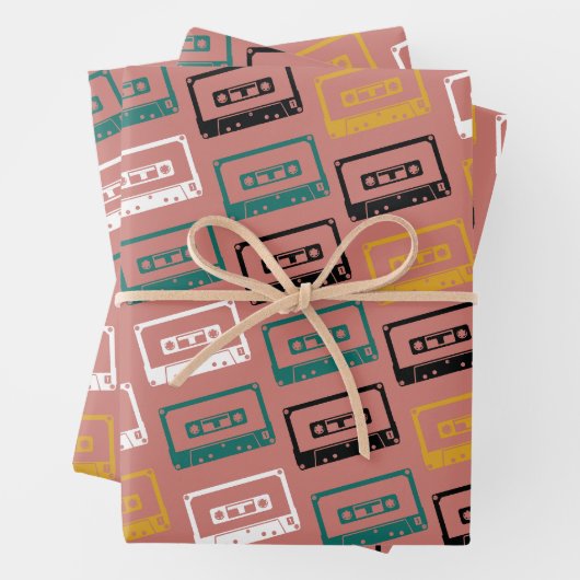 Cassettebandje Patroon Inpakpapier Vel (In situ)