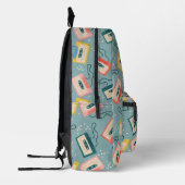 Cassettebandje patroon monogram blauw bedrukte rugzak (Links)