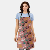 Cassettebandje Patroon Schort (Gedragen)