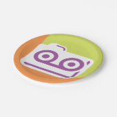 Cassettebandje pictogram papieren bordje (Gekanteld)