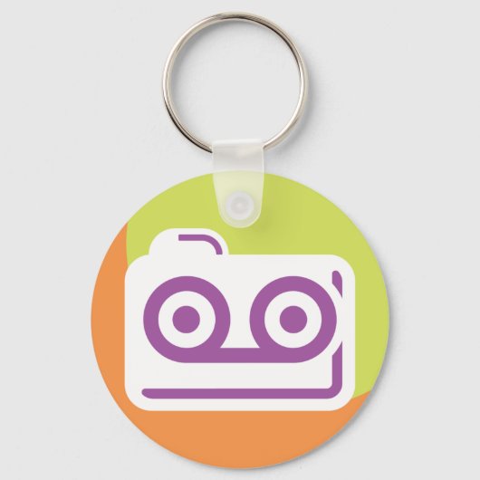Cassettebandje pictogram sleutelhanger (Voorkant)