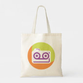 Cassettebandje pictogram tote bag (Achterkant)