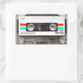 Cassettebandje Rechthoekige Stickers (Tas)