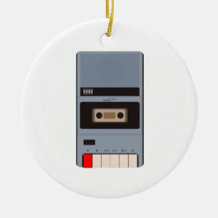Cassettebandje Recorder Keramisch Ornament