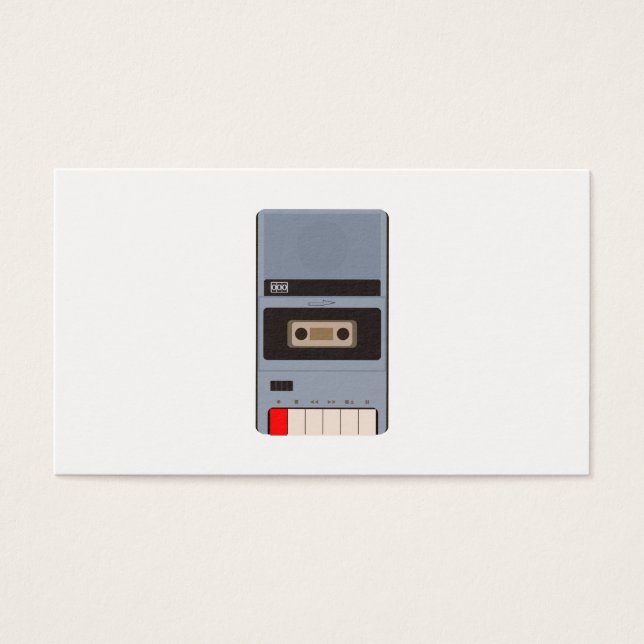 Cassettebandje Recorder Visitekaartjes (Voorkant)