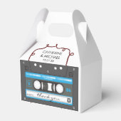 Cassettebandje Retro 70's Muzikale Bruiloft Bedankdoosjes (Voorkant Zijde)